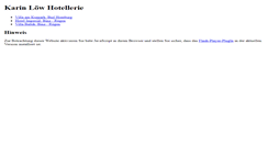 Desktop Screenshot of karin-loew-hotellerie.de