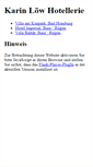 Mobile Screenshot of karin-loew-hotellerie.de